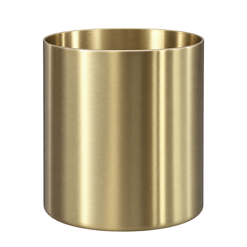 Envase Acero Dorado — acero inoxidable dorado, sin tapa