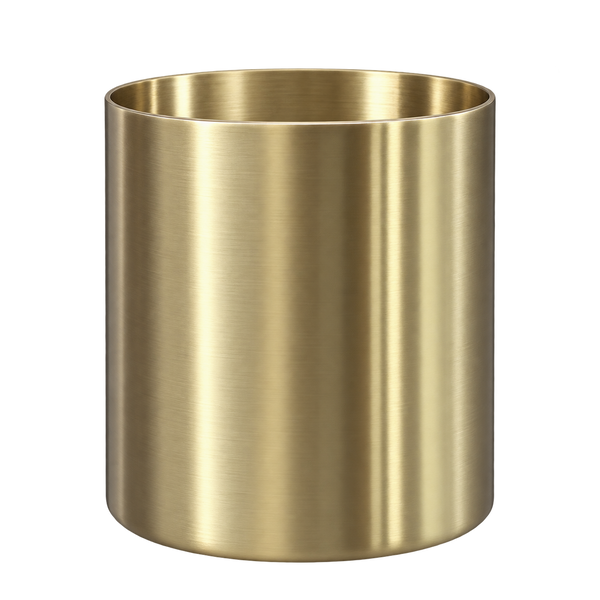 Envase Acero Dorado — acero inoxidable dorado, sin tapa