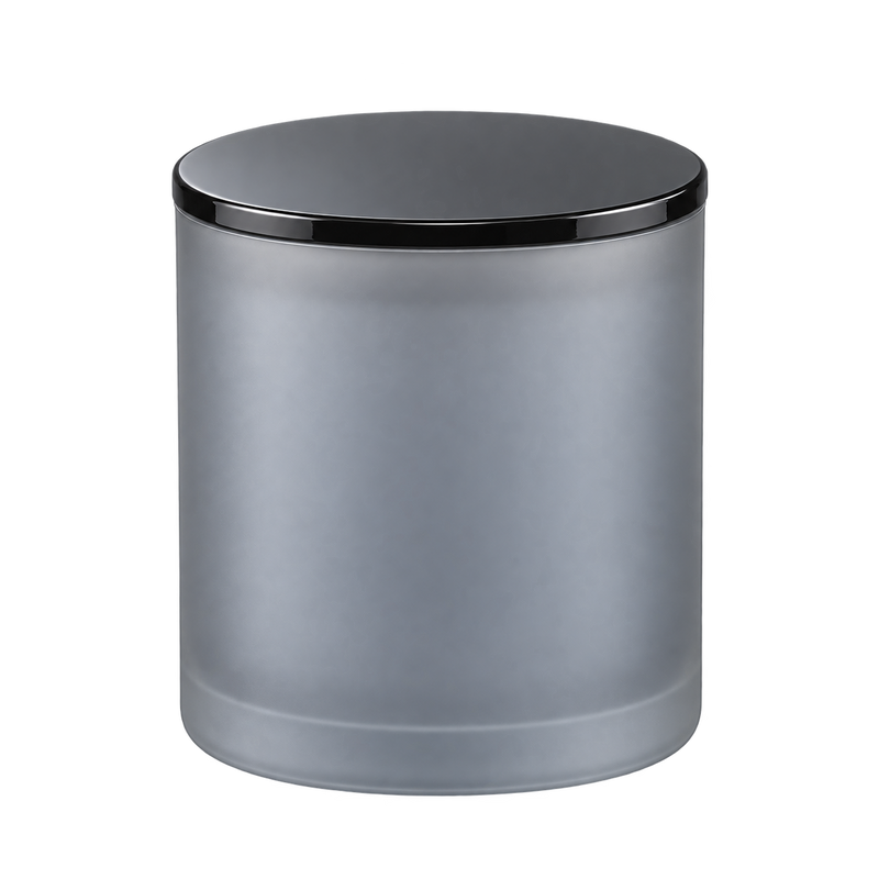 Envase Grafito Escarchado — grafito frosted, tapa negra